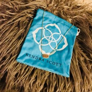 Kendra Scott ✨ Elisa Pendant in Gold Drusy